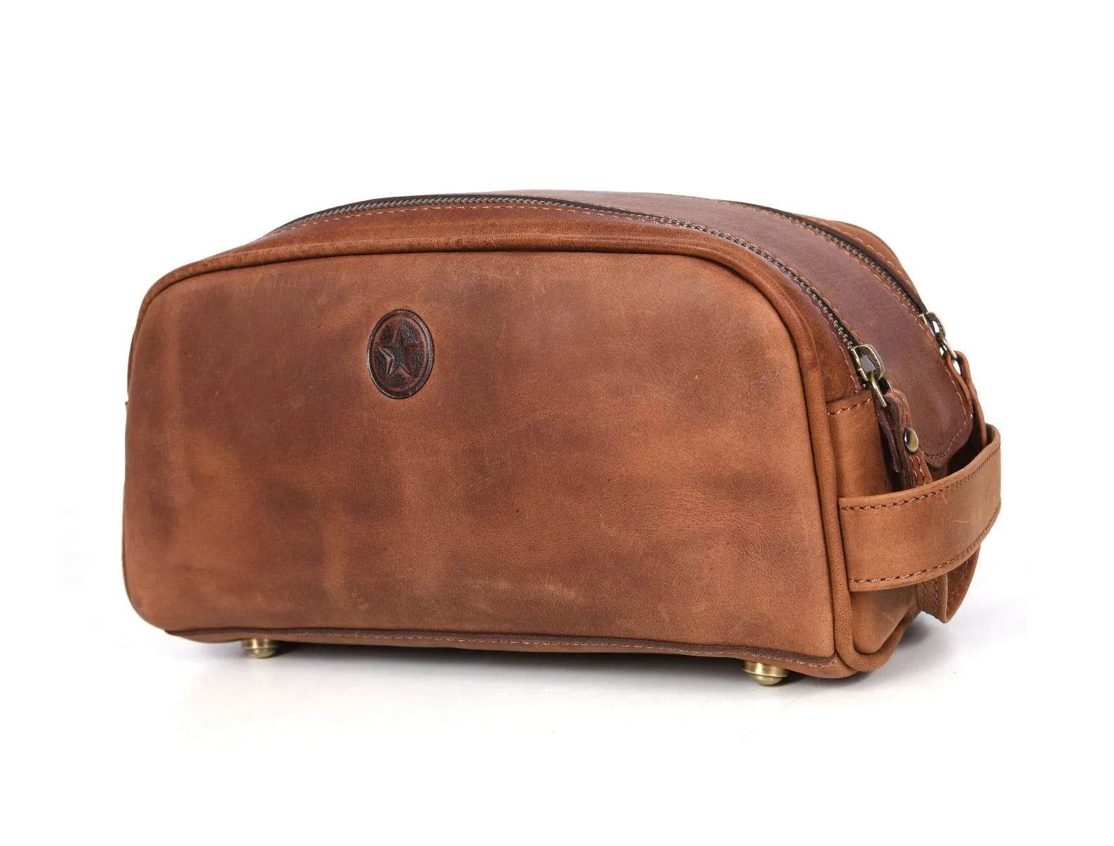 Omaha Leather Toiletry Bag