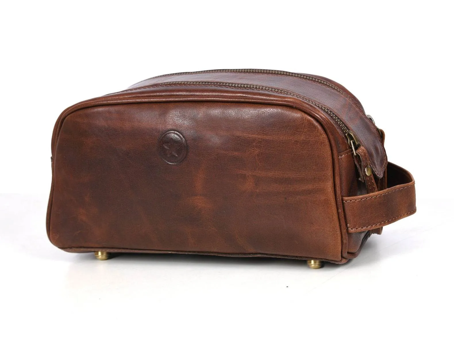 Omaha Leather Toiletry Bag