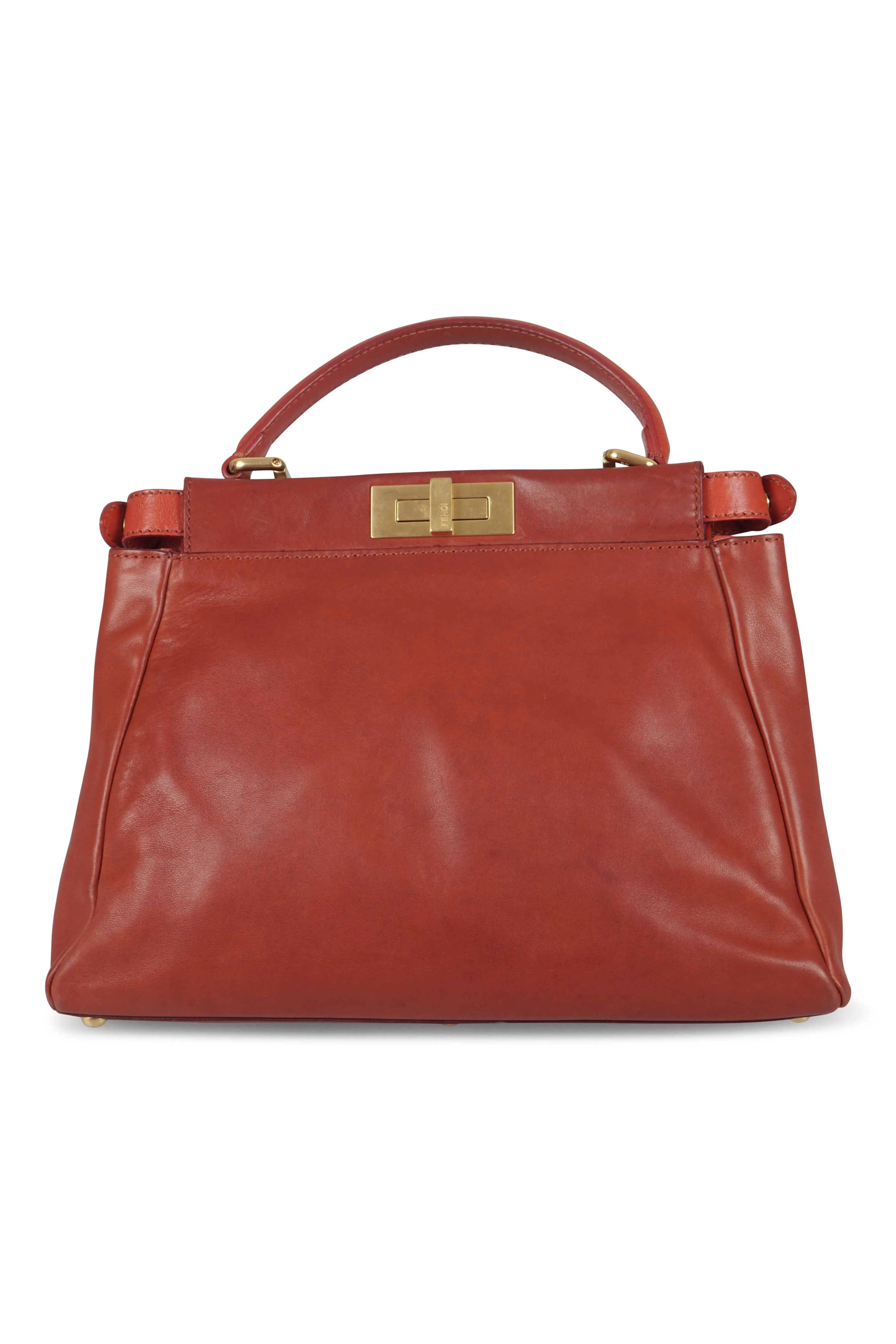 Peekaboo handbag in red