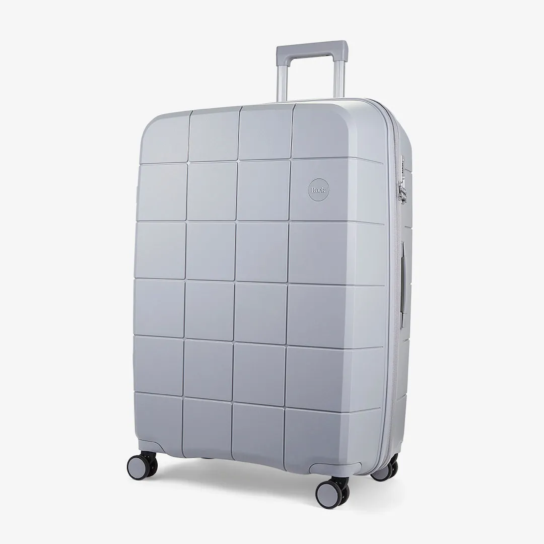 Pixel Set of 3 Suitcase in Grey