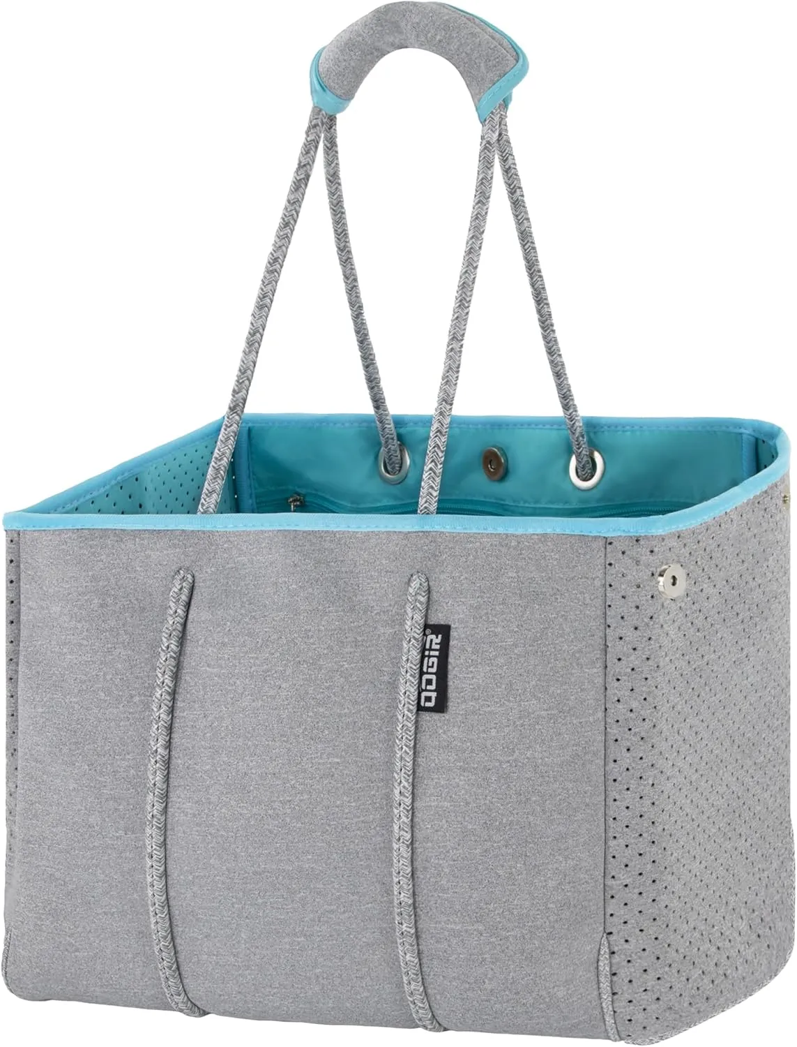 QOGiR Neoprene Multipurpose Beach Bag Tote with Inner Zipper Pocket    