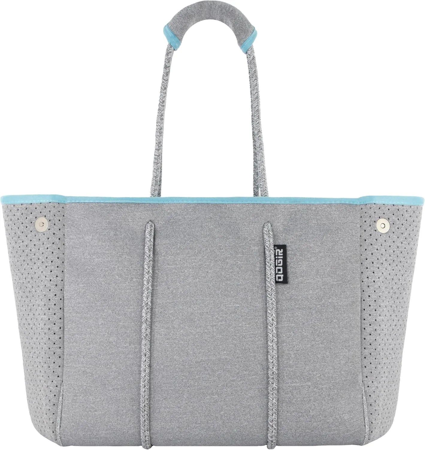 QOGiR Neoprene Multipurpose Beach Bag Tote with Inner Zipper Pocket    