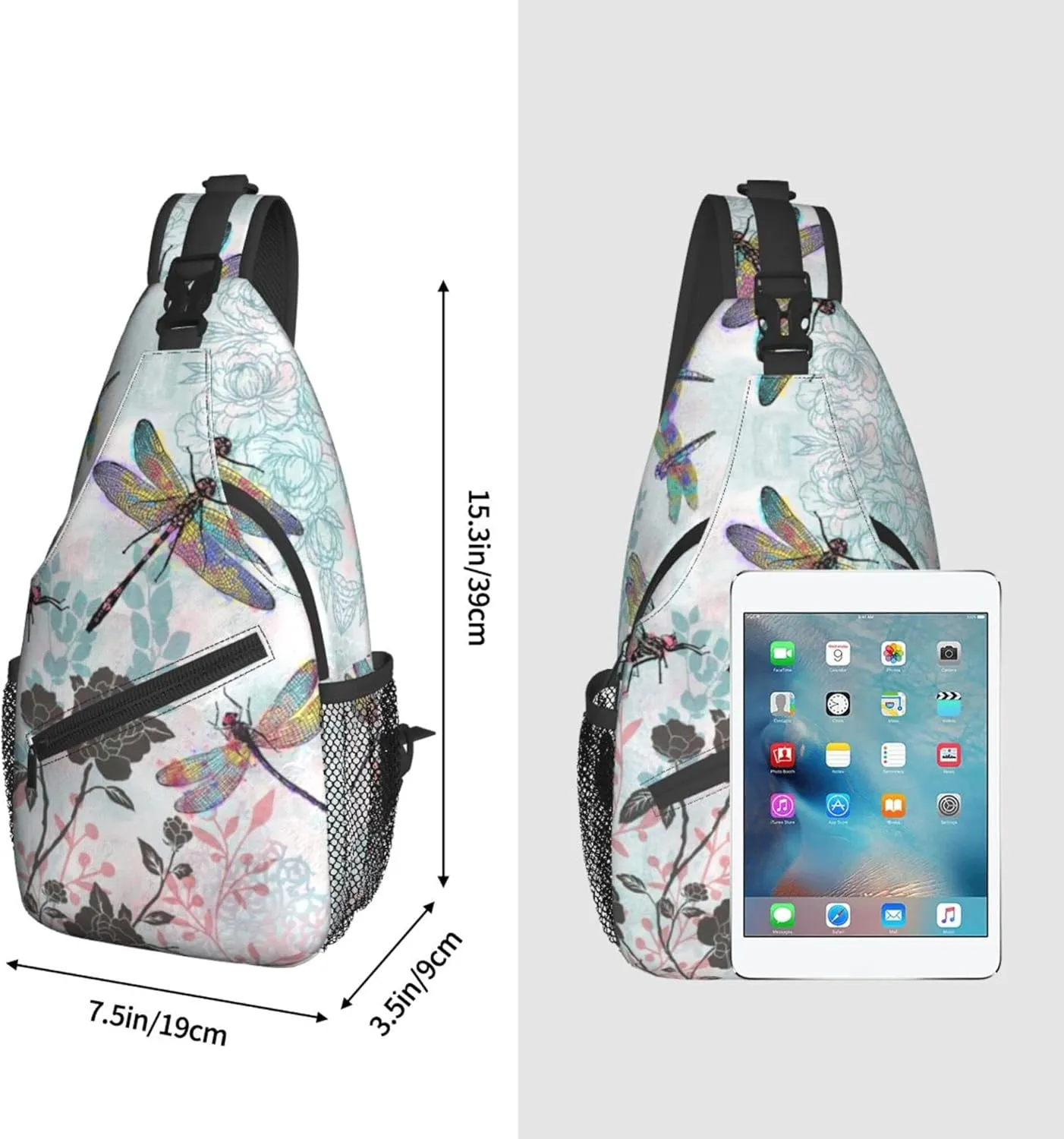 Sling Daypacks,adjustable Rope Crossbody One Shoulder Bag Travel Hiking Cycling for Men Women Gift