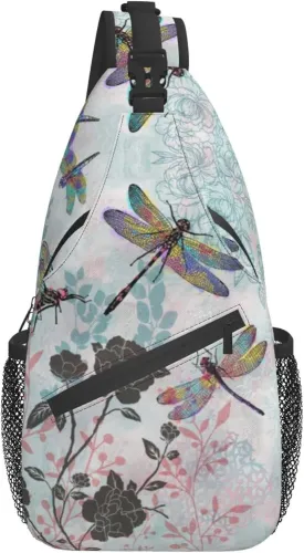Sling Daypacks,adjustable Rope Crossbody One Shoulder Bag Travel Hiking Cycling for Men Women Gift