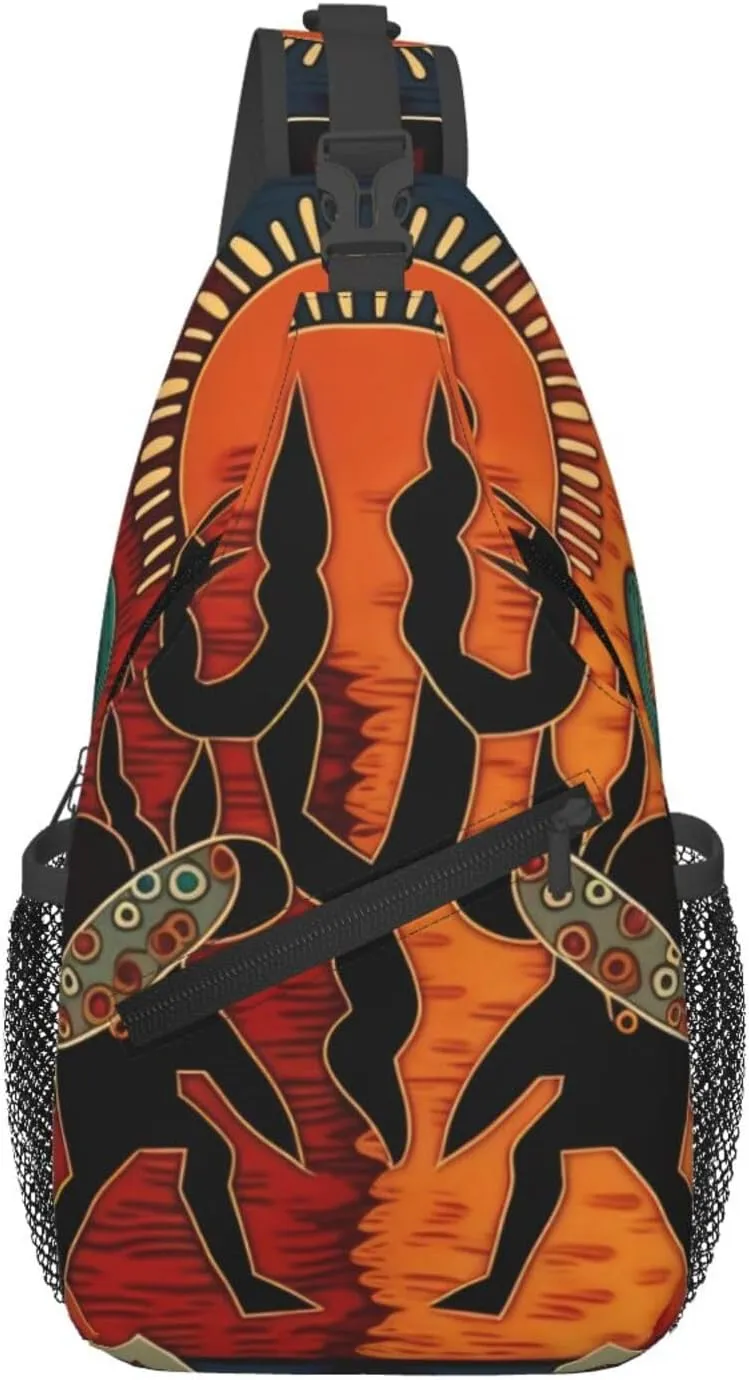 Southwestern Cactus Southwest Native Crossbody Chest Bags for Women, Small Crossbody Shoulder Bag Sling Bag Travel Hiking Daypack