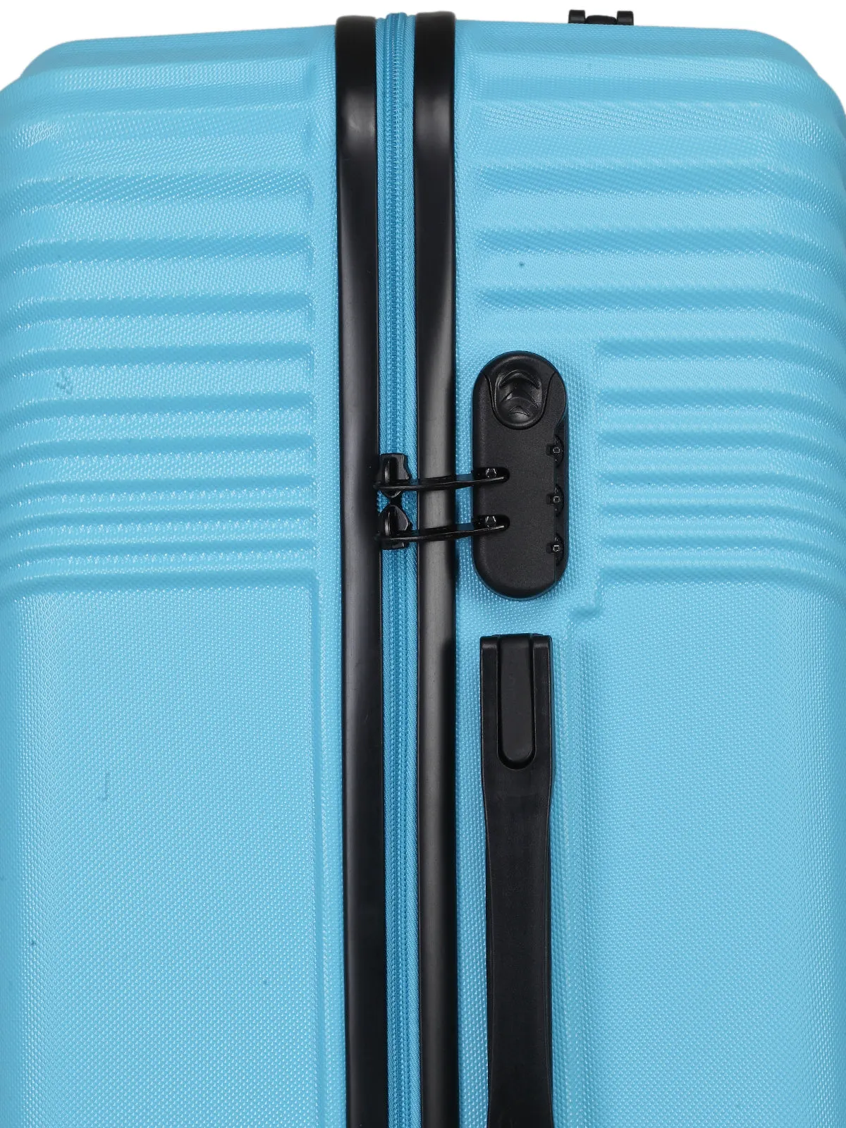 Teakwood Leathers Blue Textured Hard-Sided Small Trolley Bag