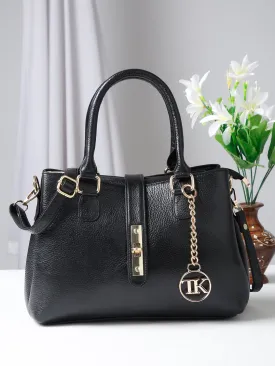 Teakwood Leathers Solid Structured Women Leather Handheld Bag