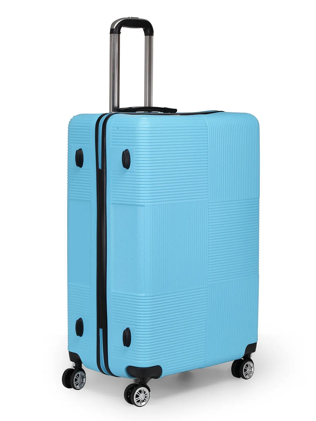 Teakwood Unisex Blue Trolley Bag - Large