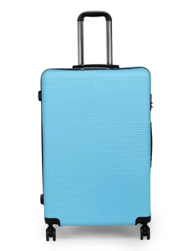 Teakwood Unisex Blue Trolley Bag - Large