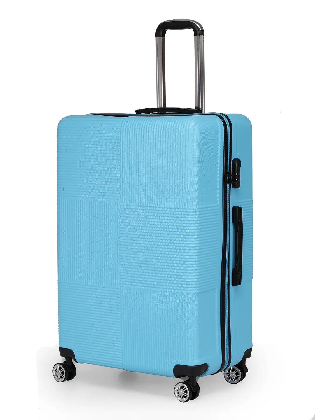 Teakwood Unisex Blue Trolley Bag - Large
