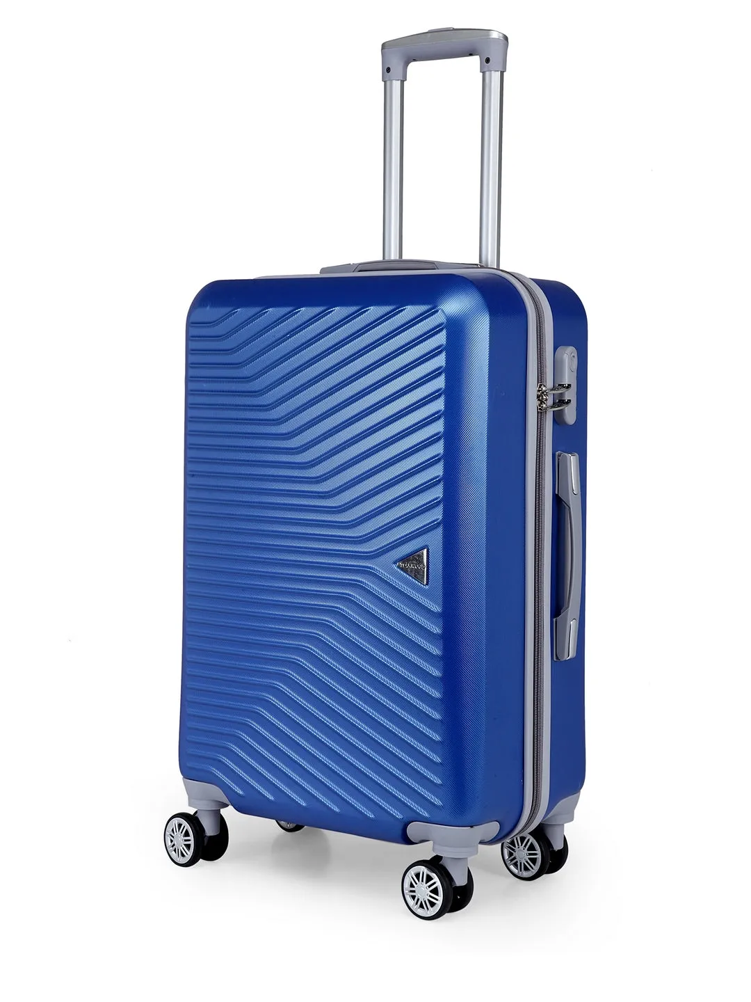 Teakwood Unisex Blue Trolley Bag - Pack