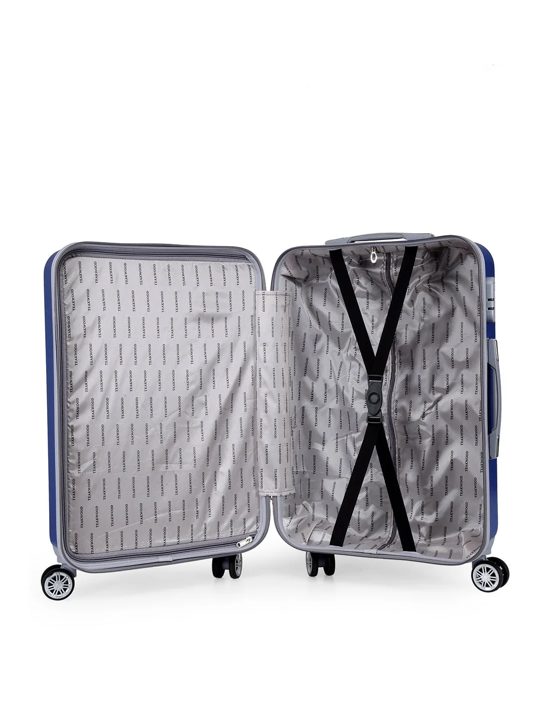 Teakwood Unisex Blue Trolley Bag - Pack