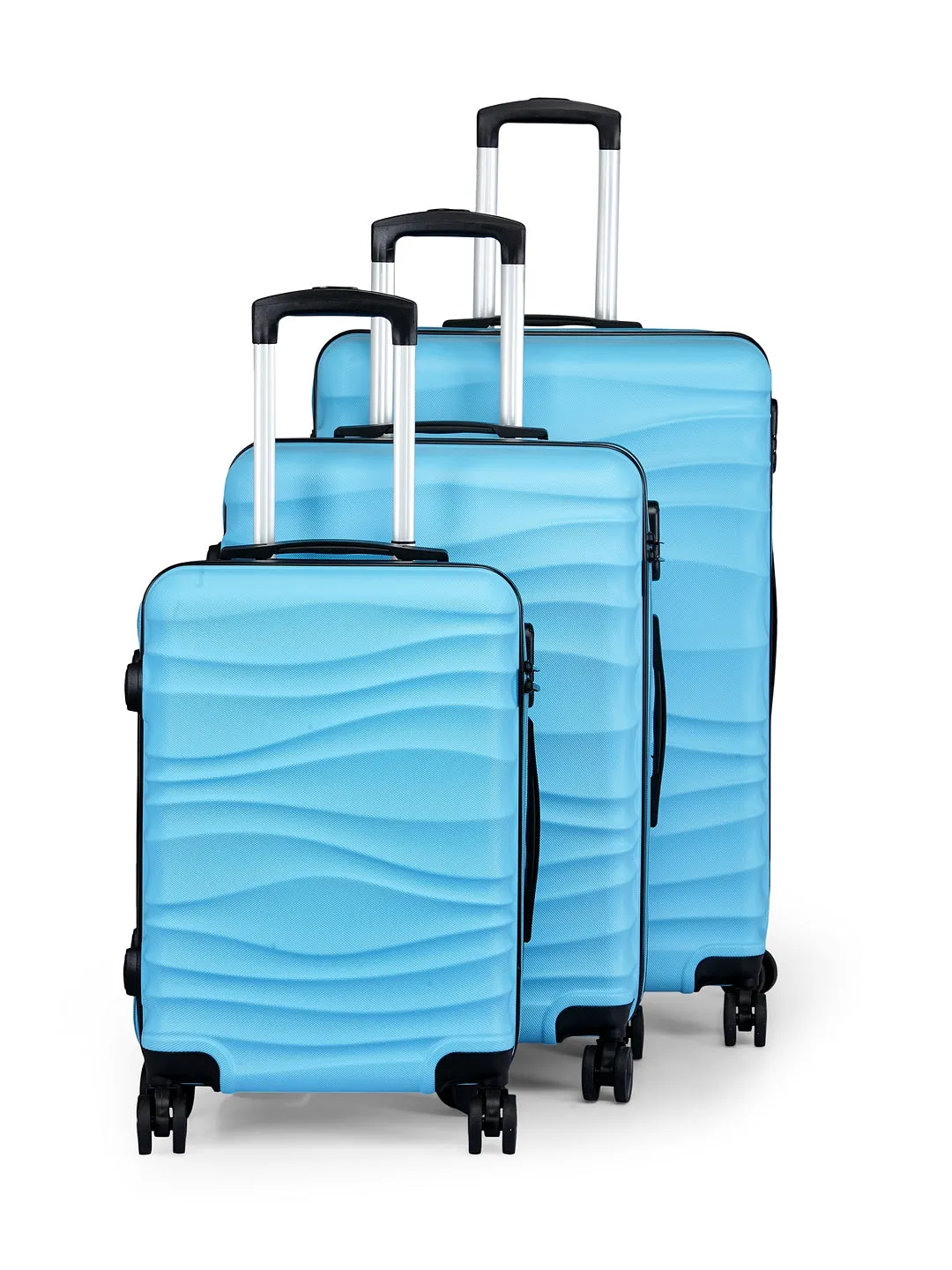 Teakwood Unisex Blue Trolley Bag