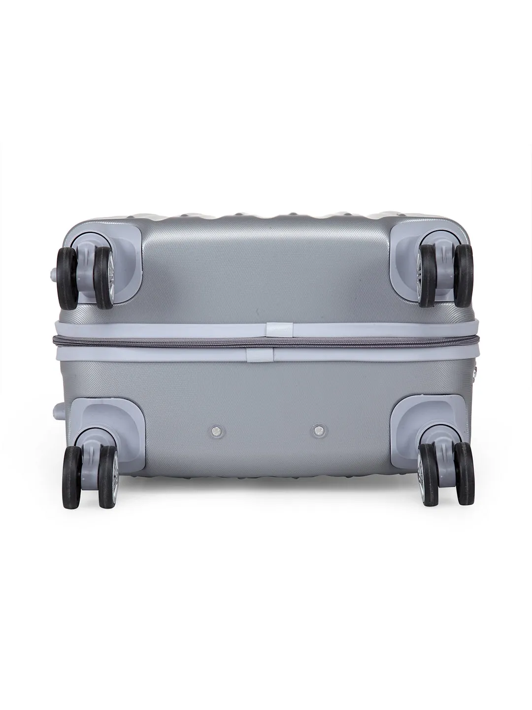 Teakwood Unisex Silver Trolley Bag - Medium