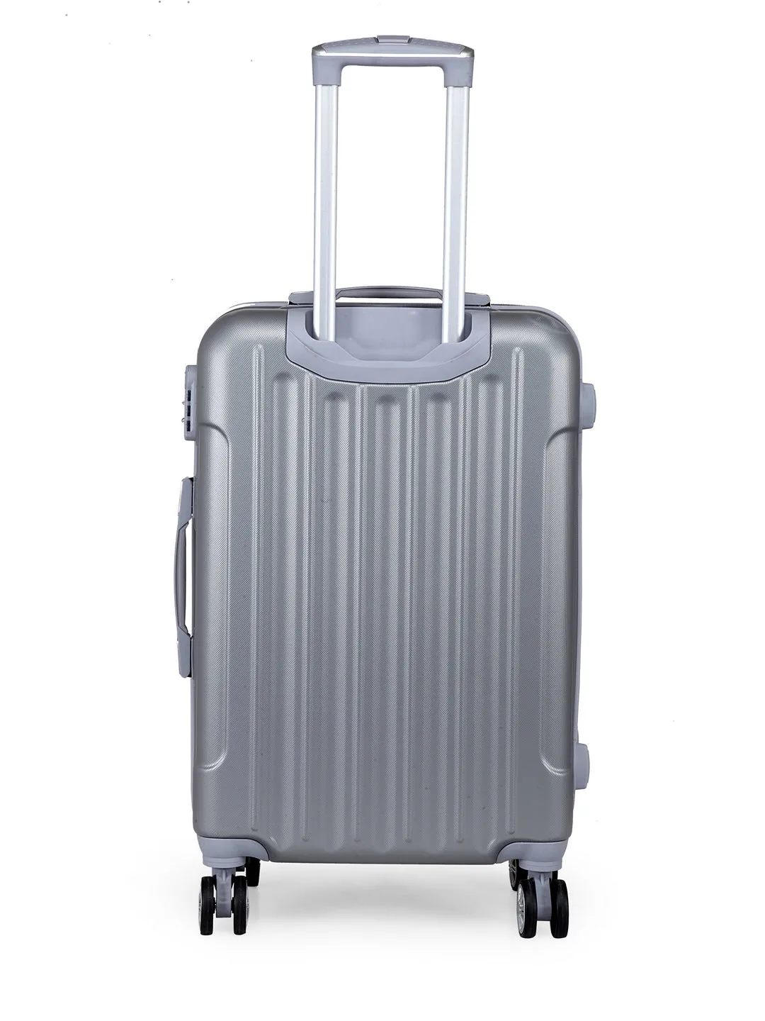 Teakwood Unisex Silver Trolley Bag - Medium