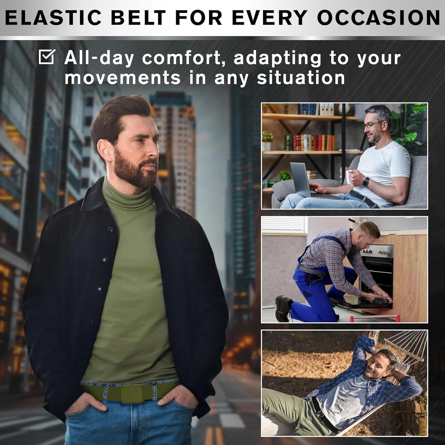 TECEUM Tactical Belt  Heavy-Duty & Quick Release  Military, Work, Rigger, Duty & Utility Belt for Men