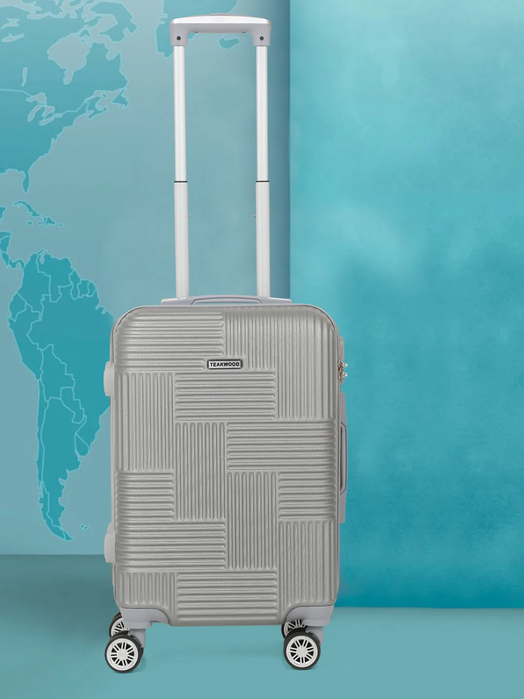 Textured 360 Degree Rotation Hard Cabin-Sized Trolley Bag -55 CM