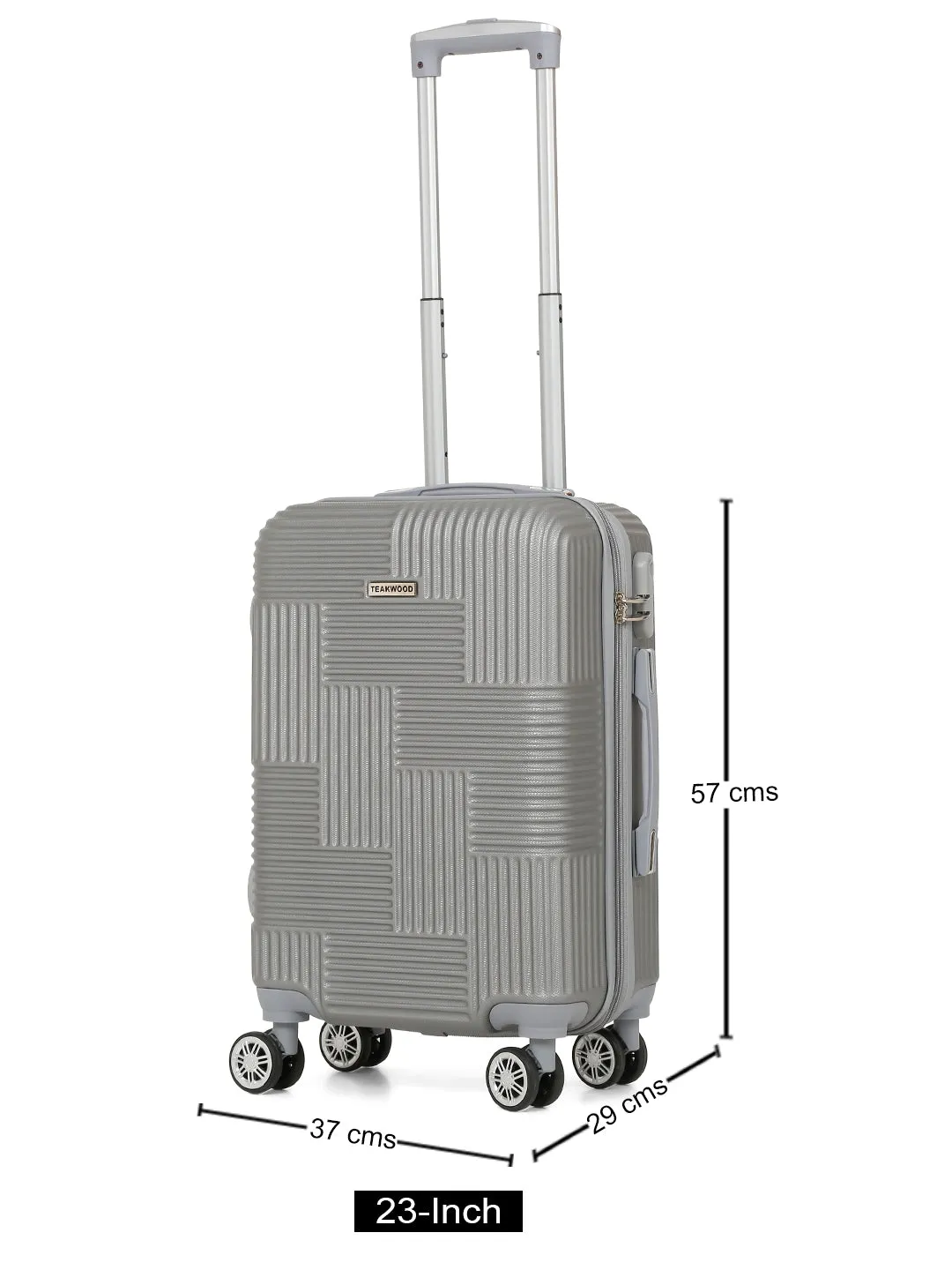 Textured 360 Degree Rotation Hard Cabin-Sized Trolley Bag -55 CM
