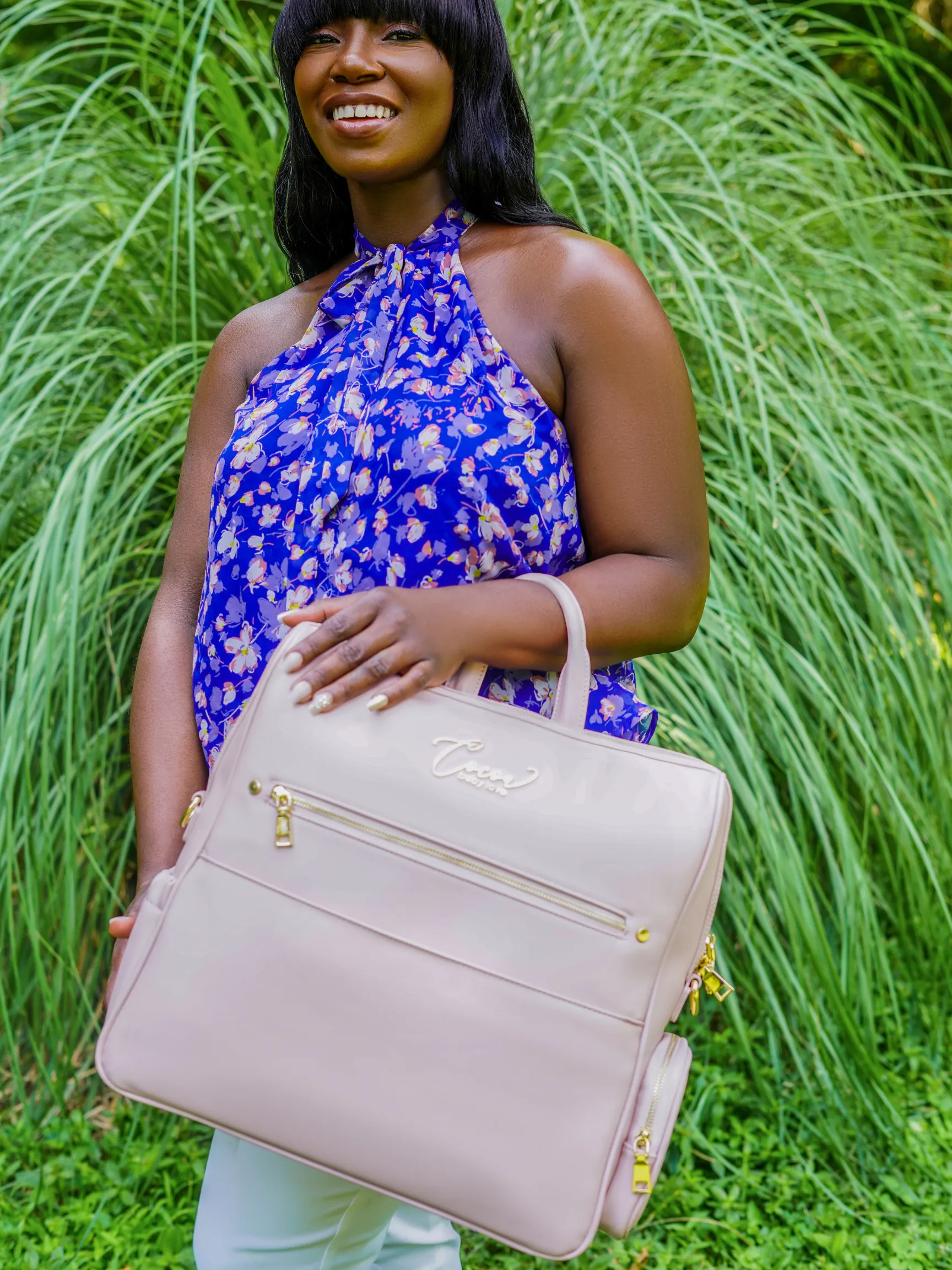 The Victory -  Convertible Cocoa Baby Bag "Lavishly Mom"