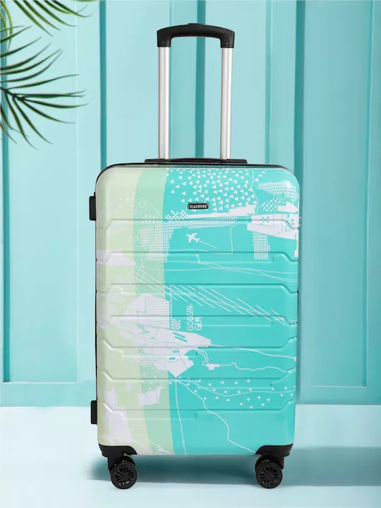 Twin Printed 360-Degree Rotation Hard-Sided Cabin-Sized Trolley Bag