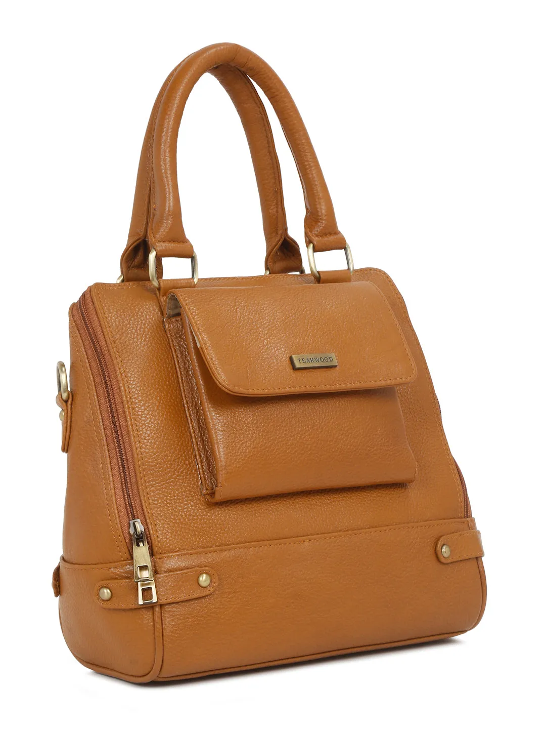 Women Leather mango Structured Handheld Bag