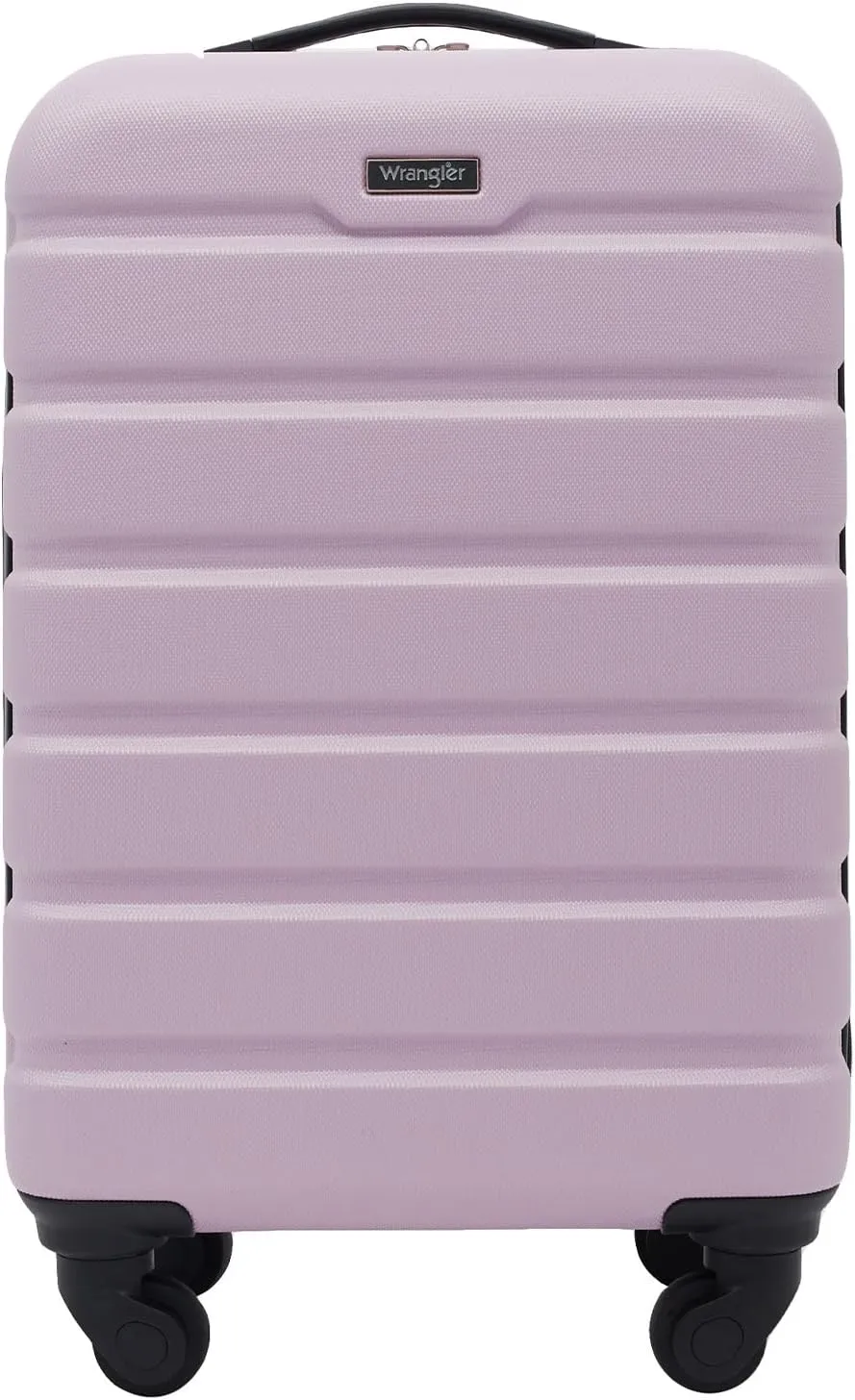 Wrangler Hardside Spinner Carry-On Luggage, Lilac, 22-Inch