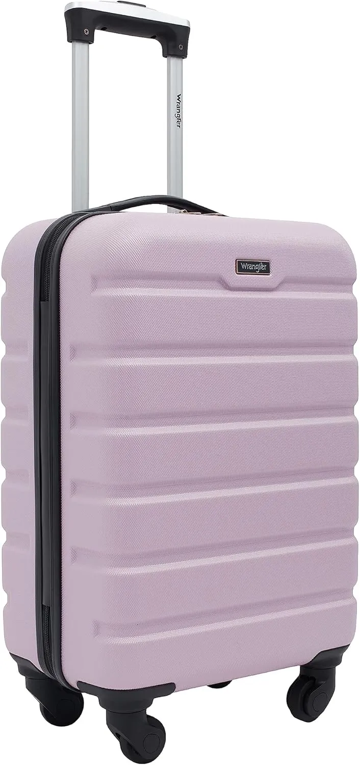 Wrangler Hardside Spinner Carry-On Luggage, Lilac, 22-Inch
