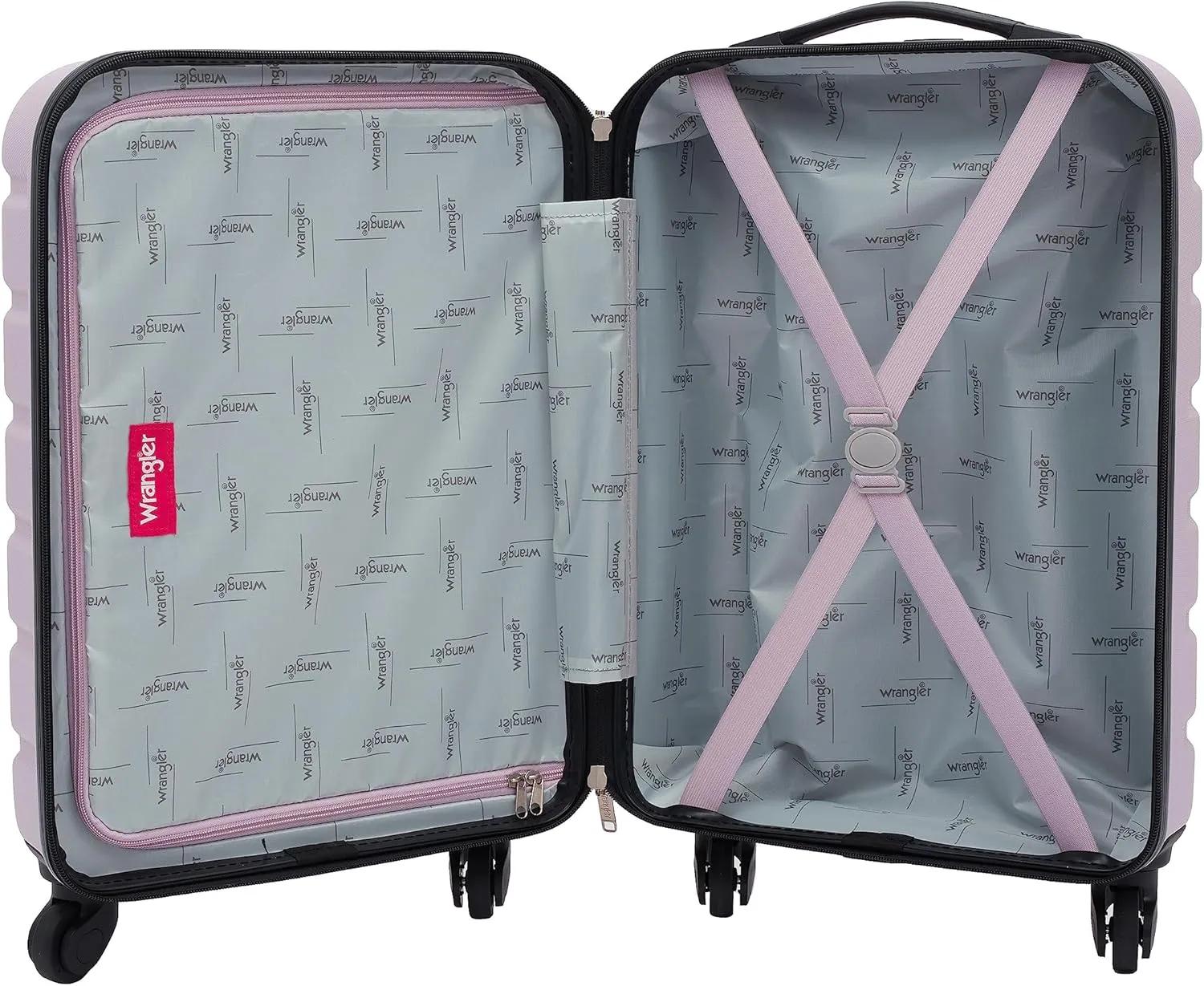 Wrangler Hardside Spinner Carry-On Luggage, Lilac, 22-Inch